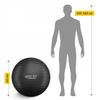 Inflatable gymnastic ball 65 cm - black