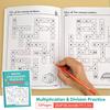 Math CrossWord Puzzles Addition Subtraction Multiplication Division Criss Cross Game Math Workbook Montessori for Kids Ages 5-8