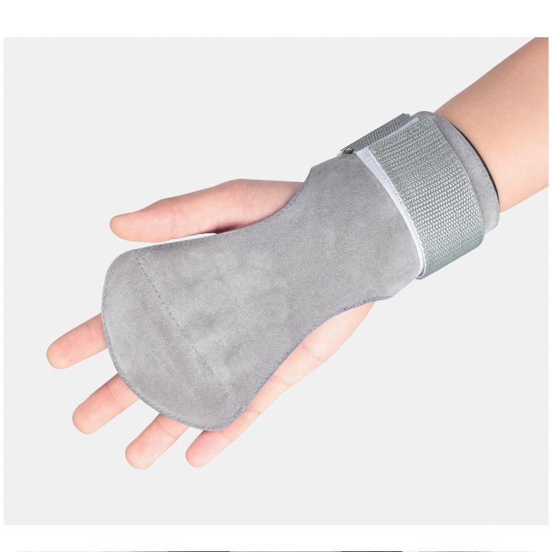 Sports Dumbbell Weightlifting Training Weightlifting Palm Protection Leather Anti-Wear Hand Pads Velcro Compression Adjustable