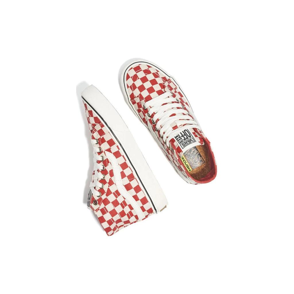 Vans SK8 Lightweight Breathable Lightweight And Breathable High Top Skateboard Shoes Unisex Red VN0A4BX6RED
