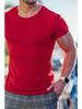 Men's Summer Sports Stand-Up Collar Striped T-Shirt