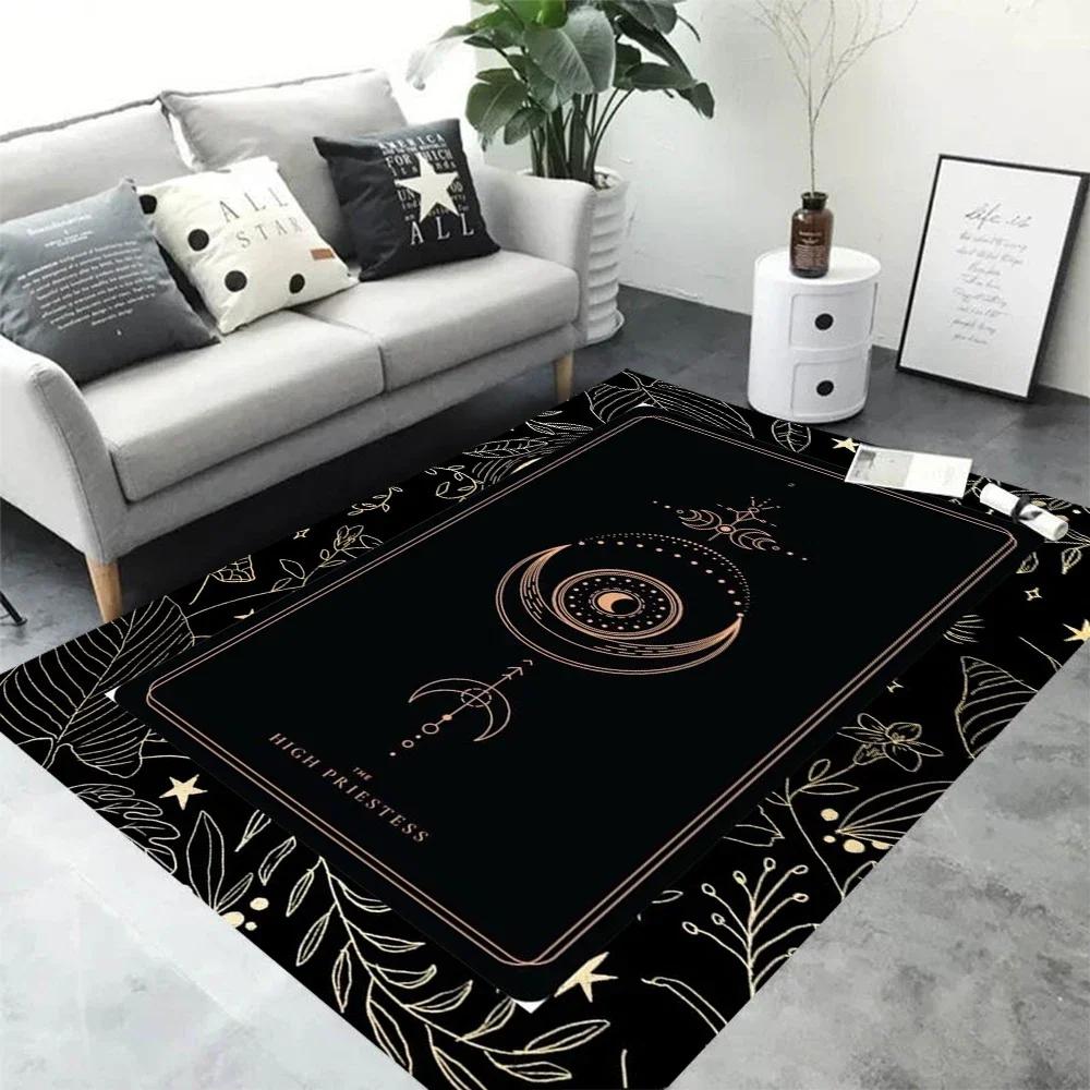 

Ouija Tarot Witchcraft Gothic Area Rug Carpet Rug for Living Room Bedroom Sofa Doormat DecorationKids Play Floor Mat 60x90cm(23x35in)