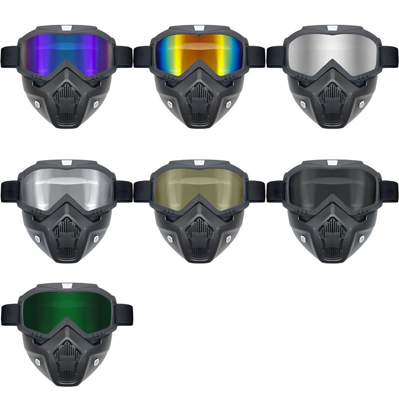 Skull Mask Tactical Full Face Protective Mask Field Outdoor Motorcycle Riding Windproof Goggles Tactical Goggles