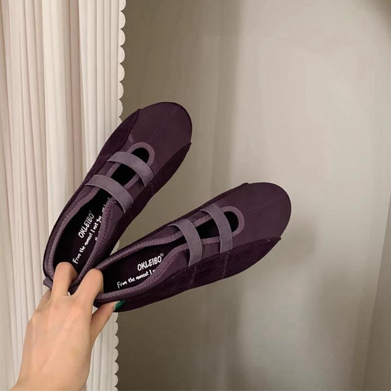 Fashion SUOJIALUN 2024 Autumn Round Toe Women Flat Shoes New Brand Shallow Slip On Ladies Casual Mary Jane Shoes Soft Dress Ballerinas