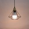 JOYINLED 3-Head Ceiling Lamp Indoor Lighting Living Room Kitchen Restaurant Ceiling Light Industrial Wood Iron Cage Pendant Lamp