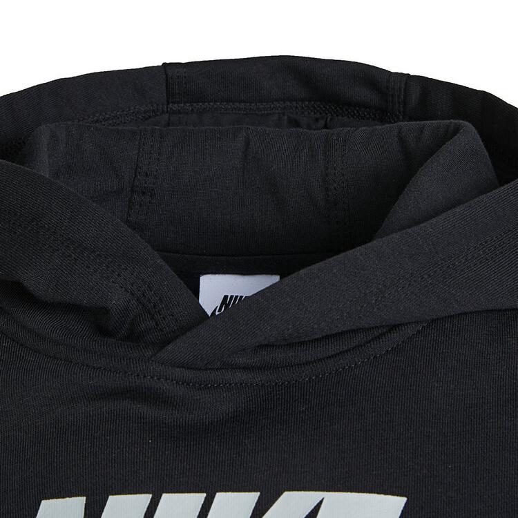 Nike Hoodie With Brand Logo Kids hoodies Black DA5064-010