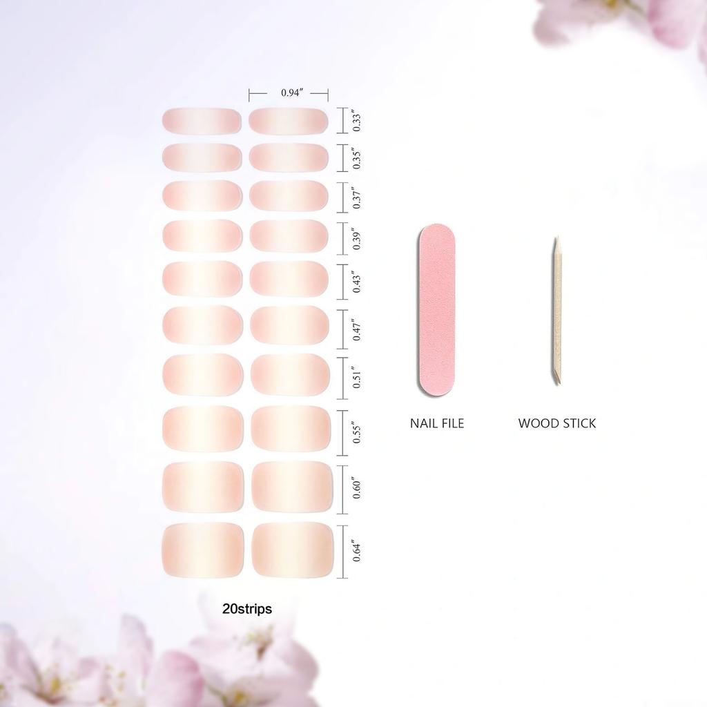 New Gel Phototherapy Gel Manicure Stickers 20 Stickers Light Curing