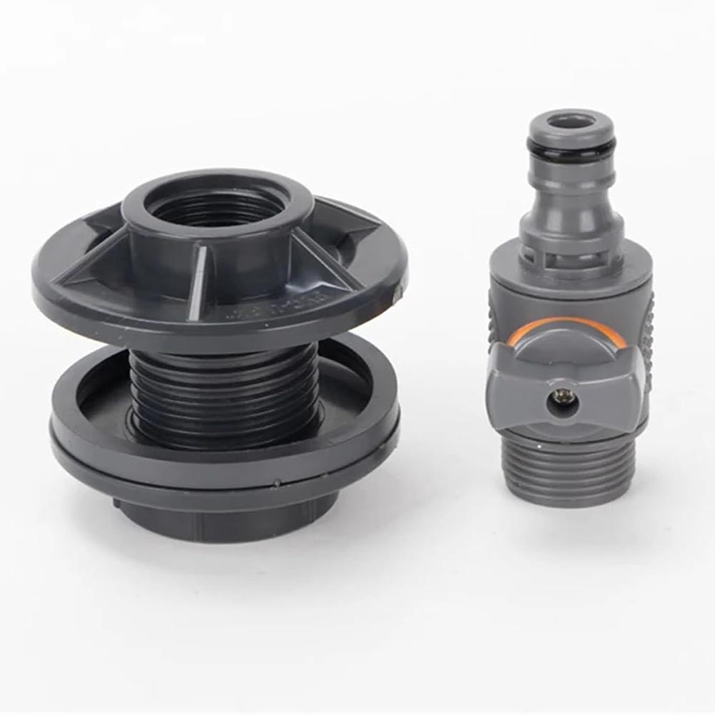 In Line Valve PVC Water Tank Connector Quick Connect Fitting