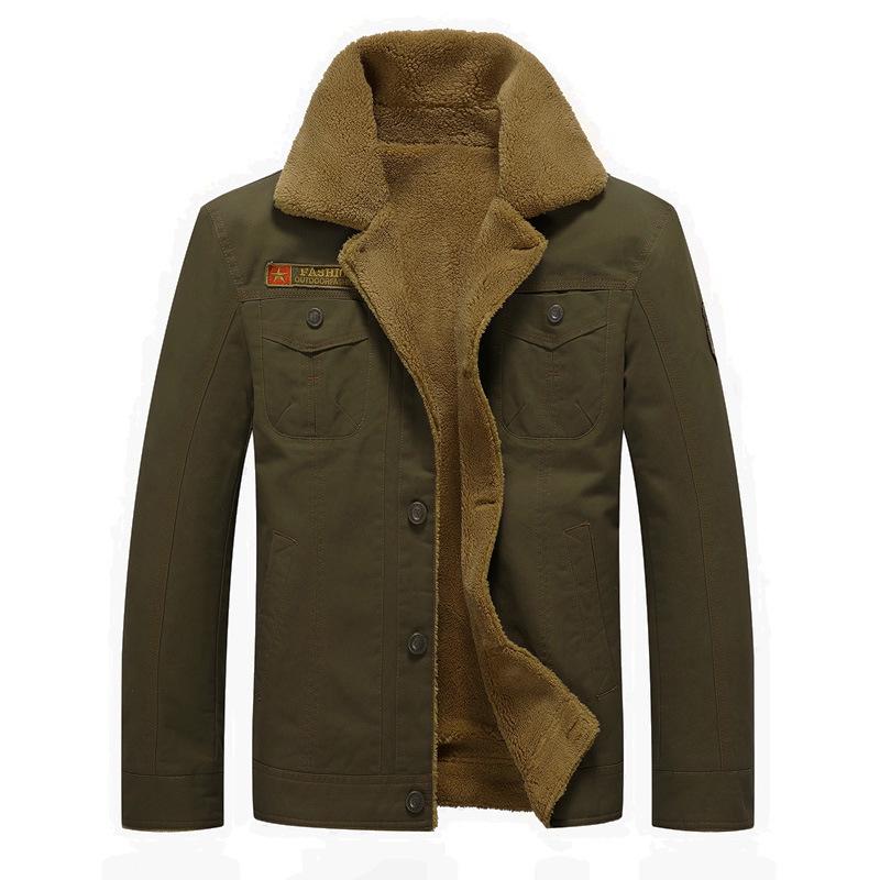 Men's Winter Casual Plus Velvet Thickened Jacket