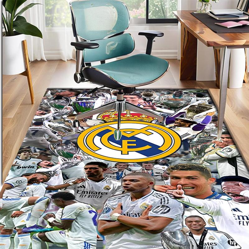 Tappeto con Fantasia Squadra di Calcio, Tappetino Interno/Esterno, per Picnic, Sala Giochi, Camera da Letto, Ufficio, Soggiorno, Tappeto Decorazione Casa, Regalo di Compleanno