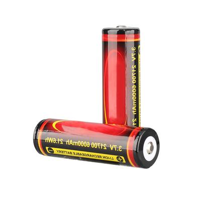 21700 6000 mAh Lithiumbatterie 3,7 V Wiederaufladbare Batterie Hohe Kapazität Schutz Geeignet für Taschenlampenlautsprecher