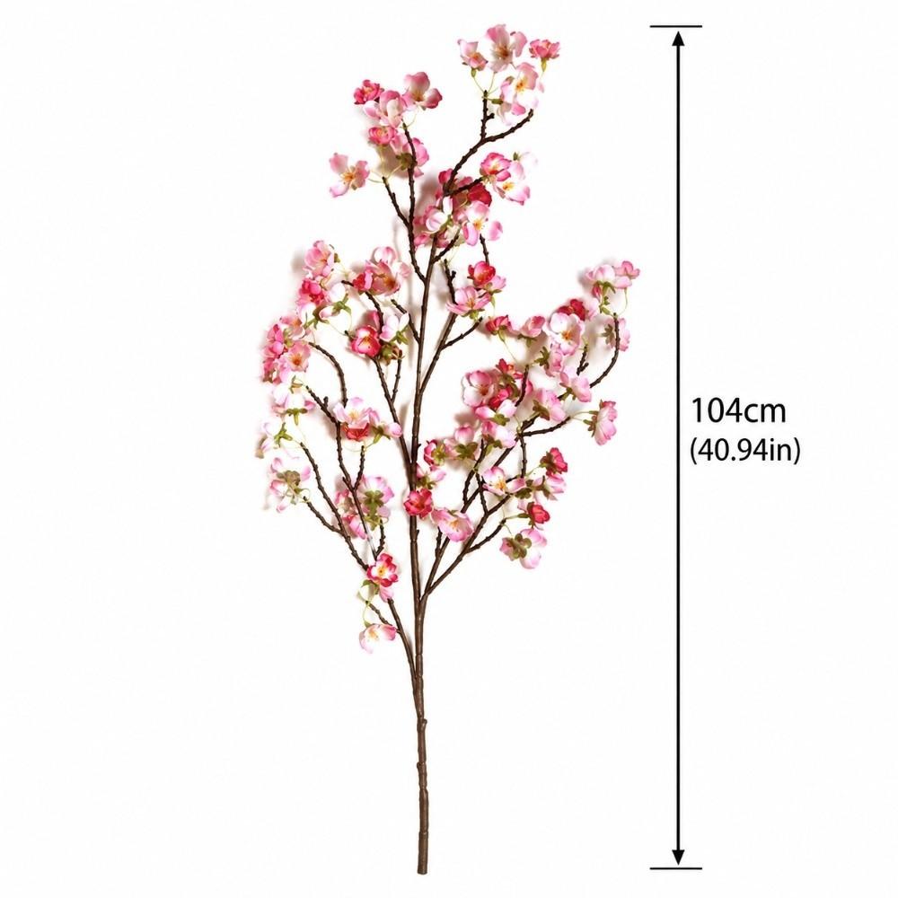 97cm Cherry Blossom Branches Deep Pink Color Faux Floral Branches Spring Season