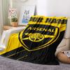 1PC Custom Name Arsenal Patterned Flannel Blanket Suitable For All Seasons for Home Decor Warmth and Comfort Gifts Holiday Present