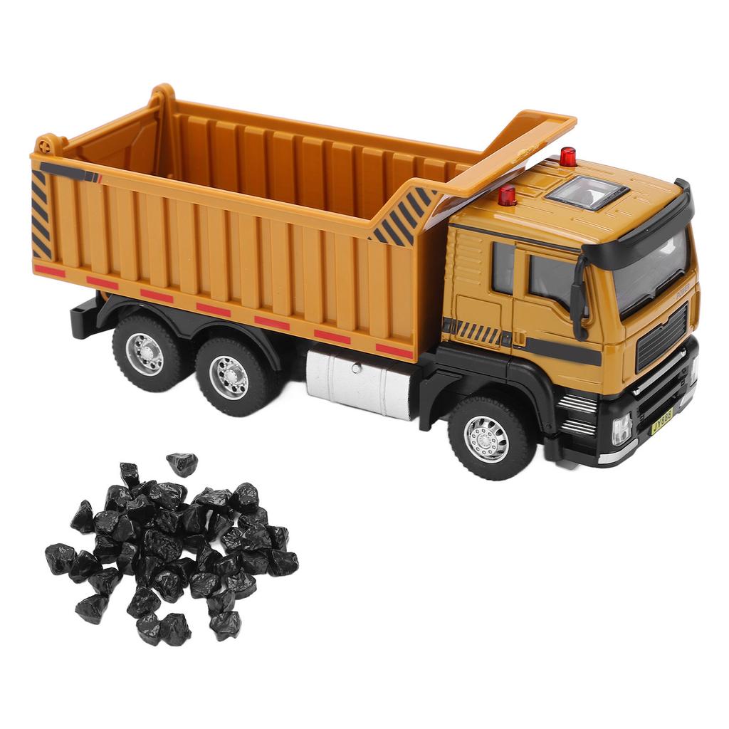 Alloy 1:50 Engineering Dump Truck Toy Model Flexible Construction Site Vehicle Toys for Kids and Decoration for House