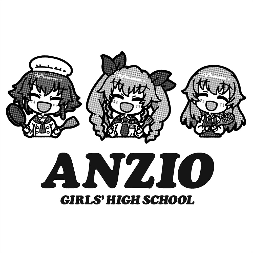 Cospa Girls Panzer Final Chapter Anzio High School WHITE M Size Cotton & T-shirt