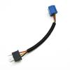 H4 Socket Connector Wiring Harness Blue+Black Plastic+Ceramic Male & Female