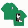 New Anime Levi Ackerman Print T Shirts Women Men Casual Round Neck Tees Top Summer Cool Loose Short Sleeve