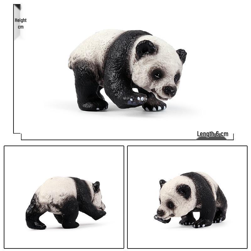 Children's Giant Panda and Cub Toy Set - Wild Animal Figure Model Ornament