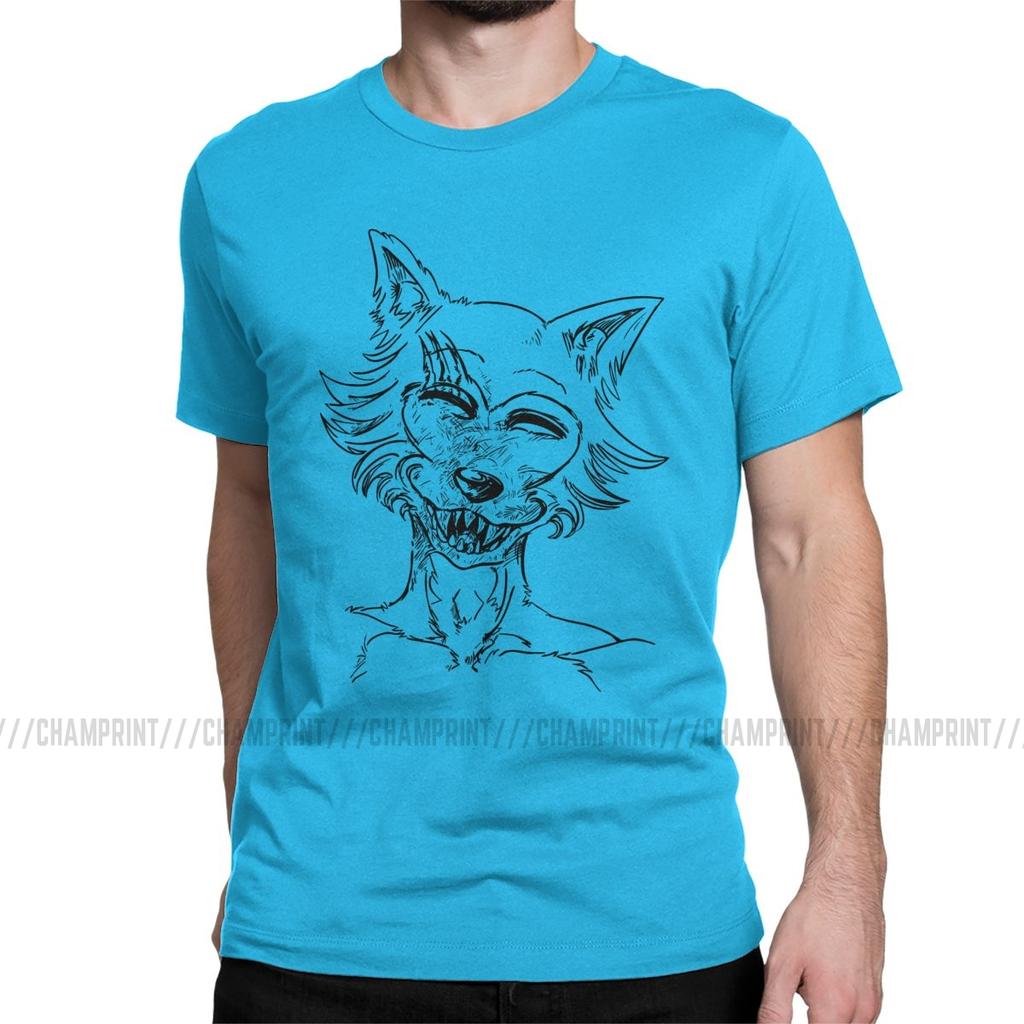 Beastars Legosi Anime T Shirts For Men Humor T Shirts Crewneck Animals Manga Tee Shirt