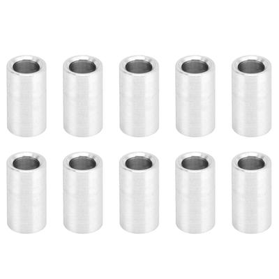 10Pcs Aluminum Alloy Spacer Round Unthreaded Standoff Support Accessories Outer Diameter 6mmLong