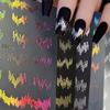 6pcs/set High Gloss Reflective Nail Sticker Gold Silver Aurora Wave Lines 3D Self-Adhesive Nail Art Decal Design Manicure Tool