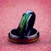 Unisex Female Male Heart Heartbeats Color Changeable by Mood Band Lovers Couple Ring