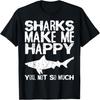 Great White Shark Makes Me Happy Largest Predator Mackerel T-Shirt