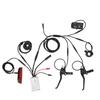 Bike 15A Waterproof Controller with S810 Panel 130X Thumb Throttle 8C Speed Assist Brake Handle 1 to 5 Connector Tail Lamp for 36V/48V 250W Motor