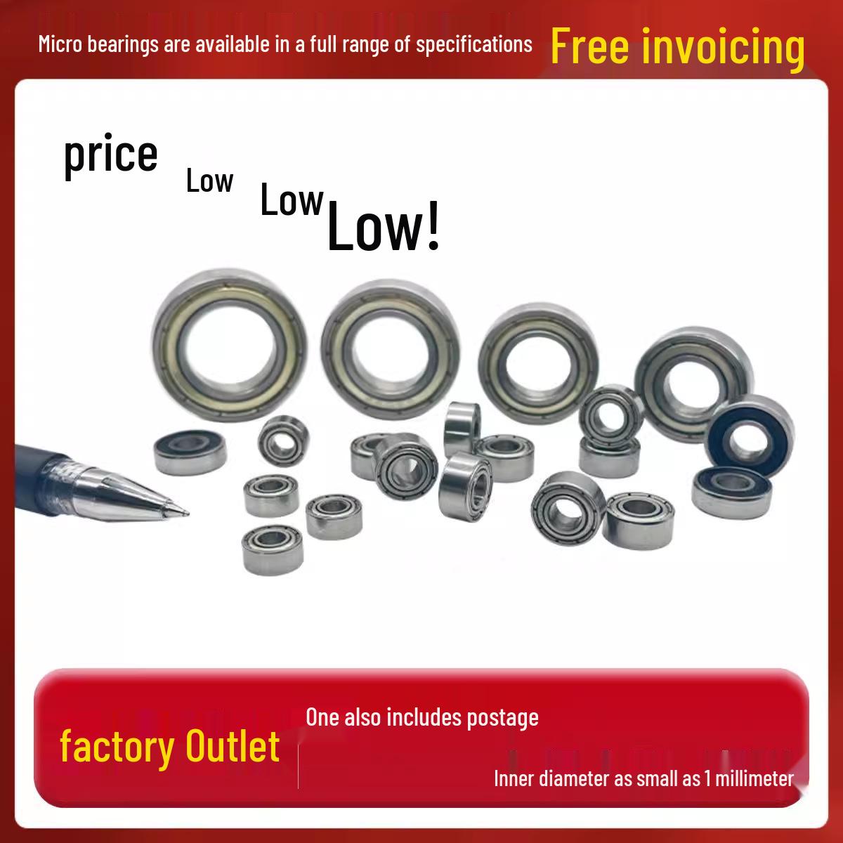 

Miniature Bearing 1.53529mm, Model 608, Inner Diameter 16847 - Free Shipping 686 - ID 6mm OD 13mm H 5mm