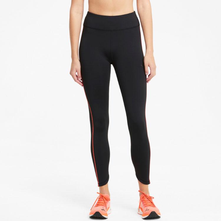 Puma Run Training Nine-Point Fitness Pants Women Bottoms Black 520400-01