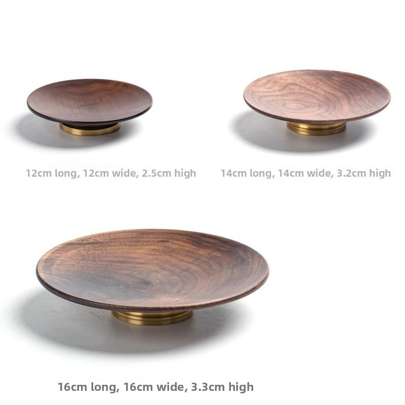Chinese dim sum plate walnut plate fruit dried fruit snack plate tea shop refreshment plate bergamot tray