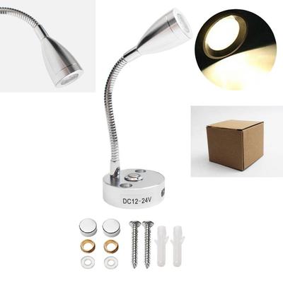 Luz de lectura LED para caravana, foco interior, blanco cálido