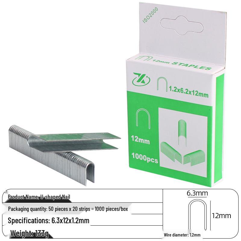 Heavy-Duty 3-in-1 Stapler: Code, Brad, T/U-Shaped Nails for Woodworking and Printing.