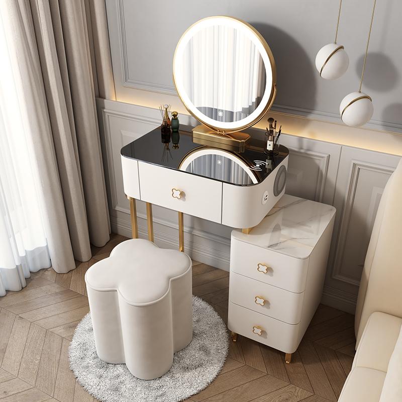 

Білий органайзер Комоди Шафа Стіл Стіл Шафа Мобільна спальня Макіяж Комоди Меблі для туалетного салону