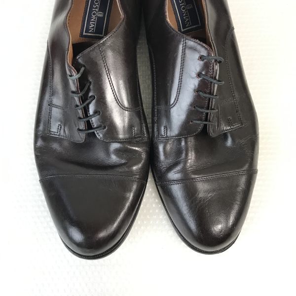 Bostonian Leather Straight Tip Shoes [9.5M/27.5/Brown] Vintage Dress(USED)