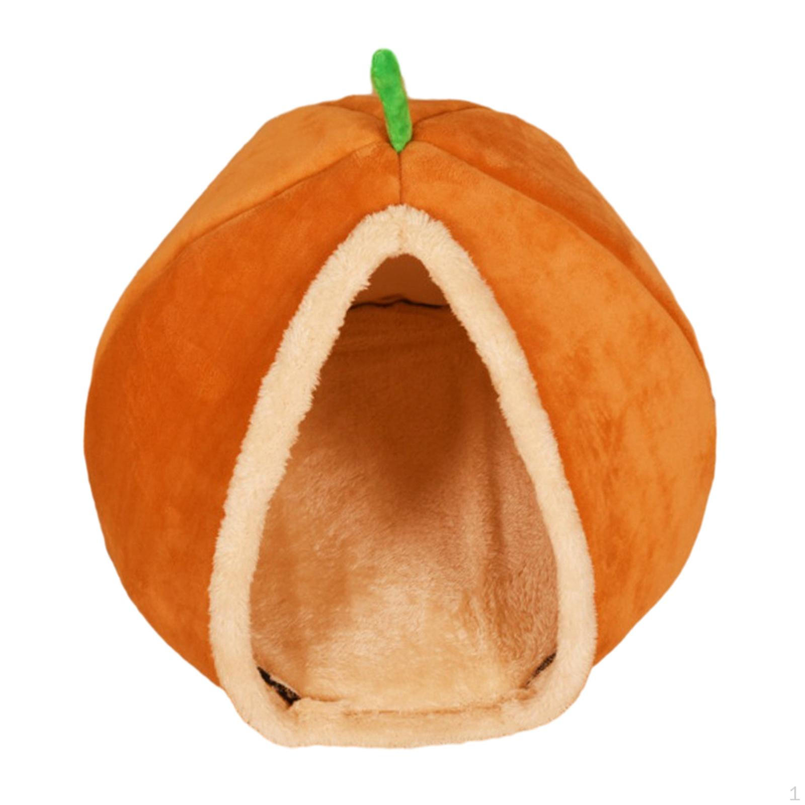 

Cat House Bed Kennel Snooze Autumn Winter Soft Sleeping Semi Enclosed Pet Nest Cave