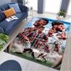 Brasilien Fußballmannschaft Spieler Collage Druck Teppich Nicht-Rutschfeste Rechteckige Fußmatte Fußballfan Gaming Wohnzimmer Schlafzimmer Dekoration
