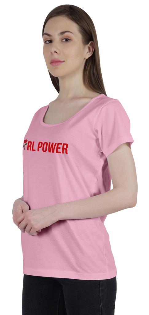 Inkmeso Women's Tshirt  Girl Power  Quote Graphic Printed Tee Top