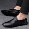 Men's Genuine Leather Handmade Shoes Moccasin Men's Comfortable Soft Sole Loafers Men's High Quality Slip-On Casual Shoes Homme