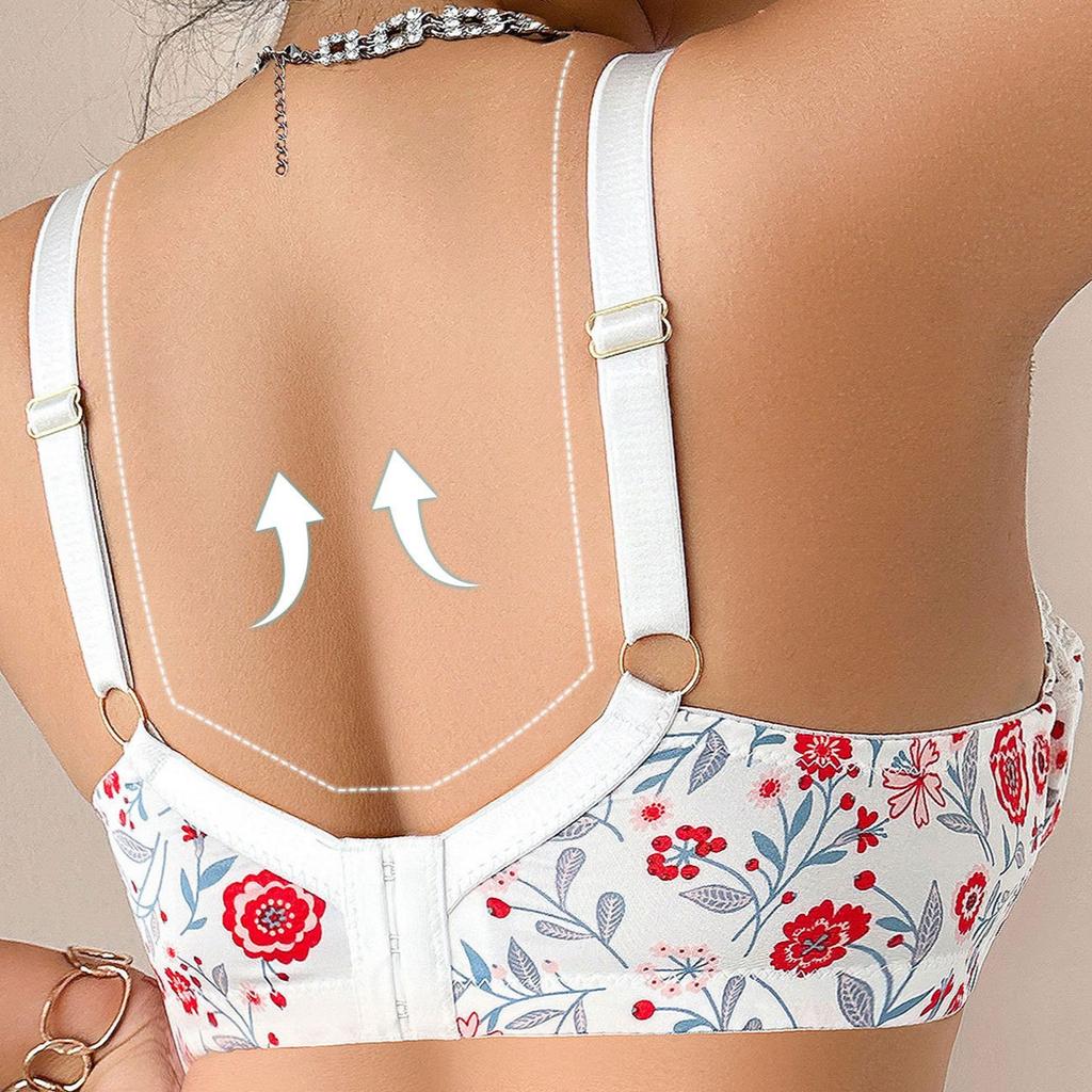 Europejski i Amerykański Styl Pastoralny Seksowny Biustonosz Wygodne Górne Wsparcie z Fiszbinami Bez Wkładek Duży Rozmiar Bielizna