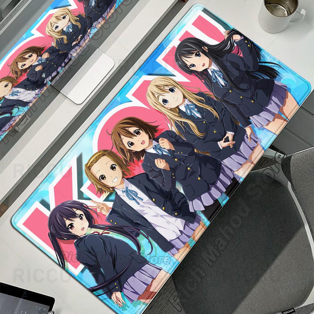 Cute Anime Girls Mousepad KON Large Gaming Mouse Pad Office Computer Keyboard Mat PC Cabinet Extended Tablemat Desk Accessories