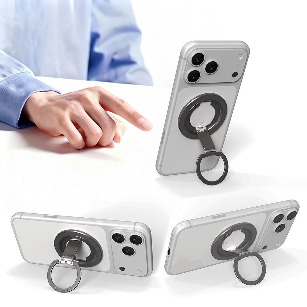 Triple-Rotating Magnetic Phone Ring Holder & Stand