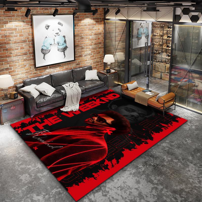 Weeknd Carpet Rug for Living Room Bedroom Home Sofa Decoration,Kids play Nonslip Floor Mat