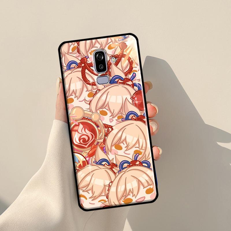 

Милый мультяшный чехол Genshin Impact для Samsung Galaxy J7 2016 A3 A5 J1 J3 J5 2017 A6 A7 A8 A9 J8 2018 J4 J6 Plus A3 2017 - A320