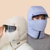 Winter Ski Mask with Glasses Neck Warmer Windproof Full Face Covers Cycling Mask Trapper Hat Unisex Sport Ski Headwear