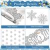 Blosssound Let It Snow Winter Door Decorations Snowflake Wonderland Doorway Curtain Let It Snow Sign with Snowflake Hanging Door Streamers Holiday