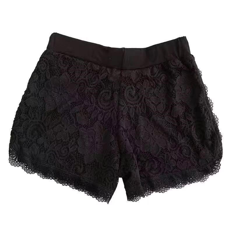 

Летние женские шорты-безопасности против просвечивания, двухслойные леггинсы с необработанным краем для ношения как верхняя одежда, тонкий стиль для весны/осени Extra Large