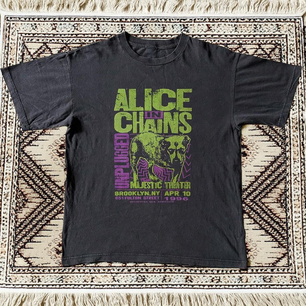 HOT ALICE IN CHAINS Attractive Black Cotton Tshirt Unisex T-Shirt S