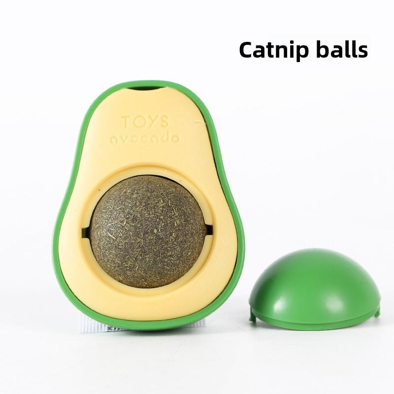 

Cat Toys, Catnip Balls, Avocado, Rotatable, Fun, Self-entertainment, Teething Pet Supplies Catnip balls - [Avocado]