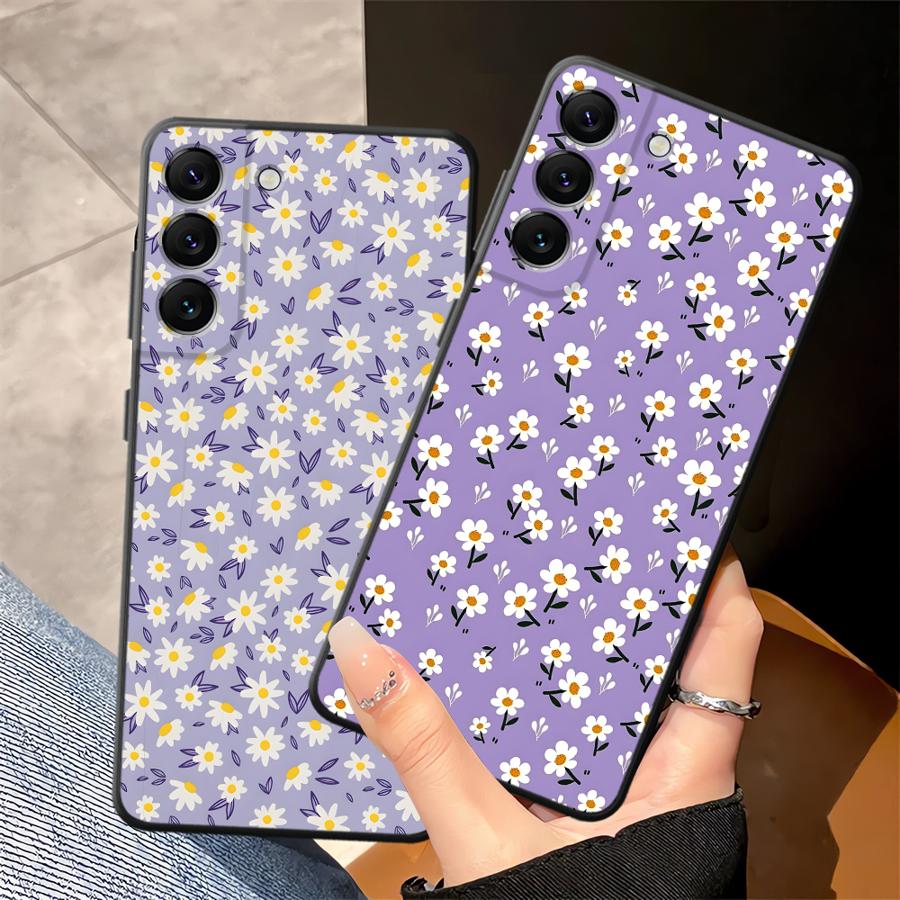 Simple Chrysanthemum Phone Cover Case for Samsung Galaxy A52 A36 A23 A05 A25 A16 A06 A55 A37 A57 A15 A73 A51 A53 A17 A13 A50 A70